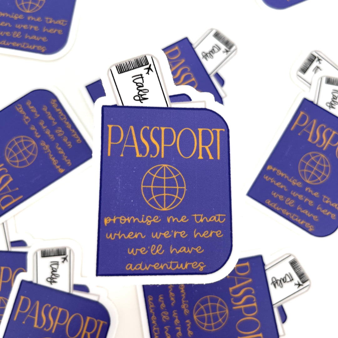 Passport Sticker 1.9" x 3.0"