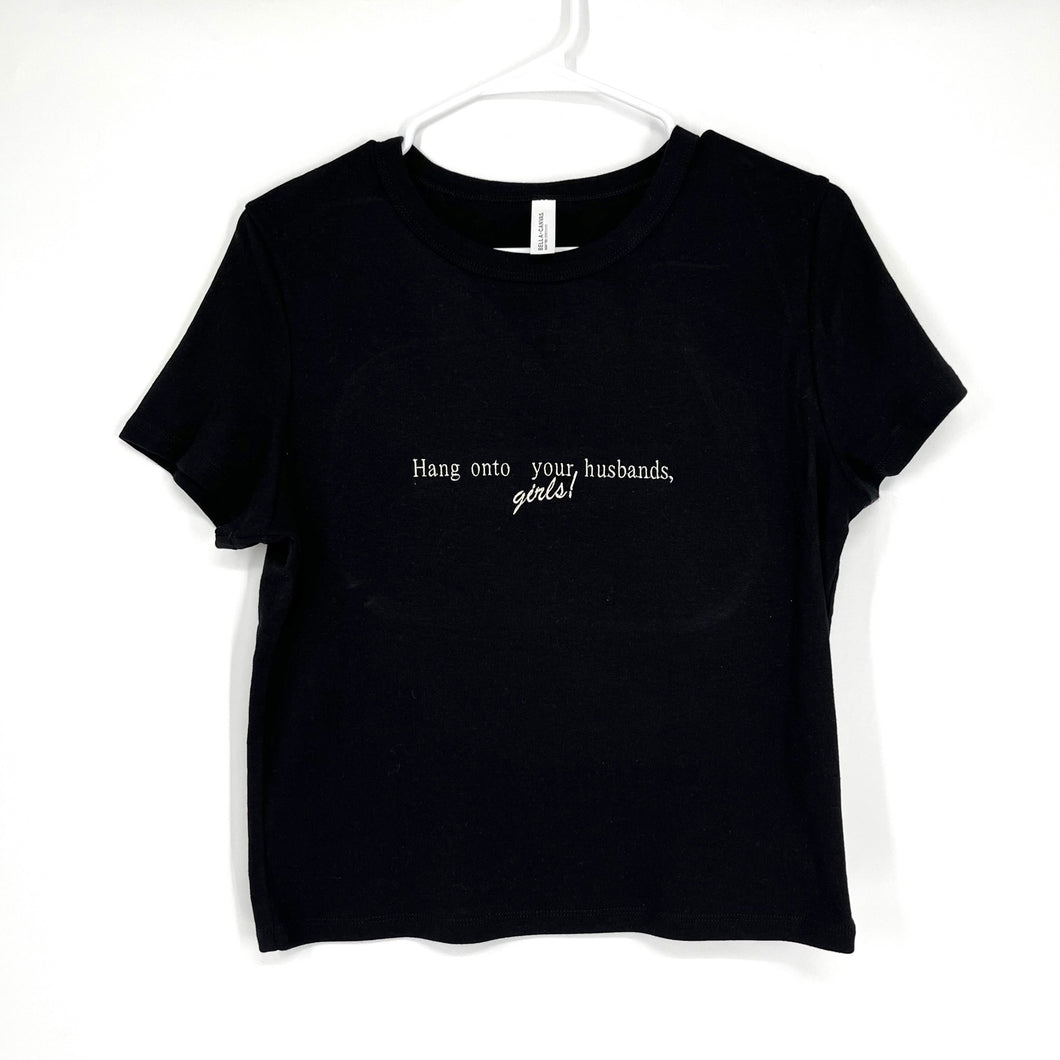 Hang on to your husbands micro baby tee