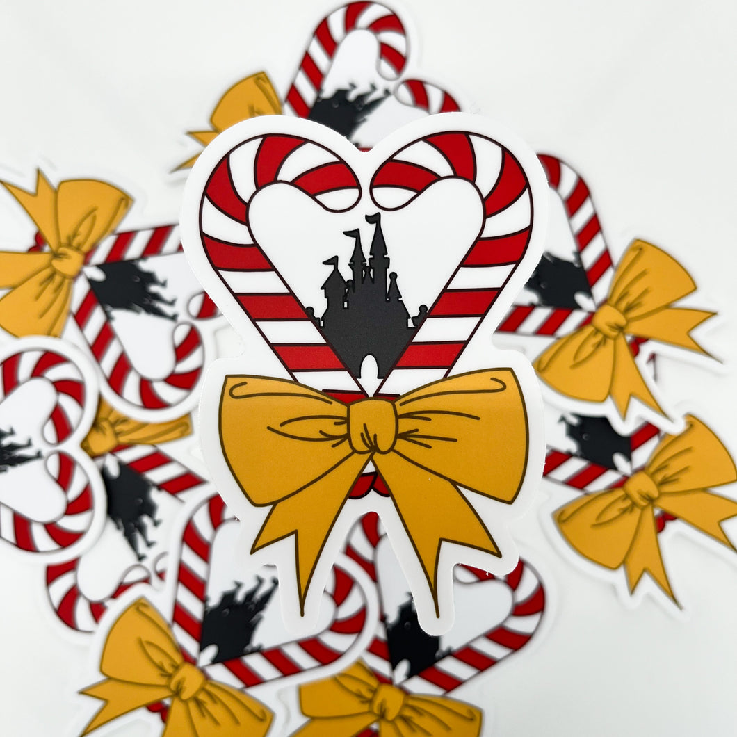 Candy Cane Castle Sticker 2.9