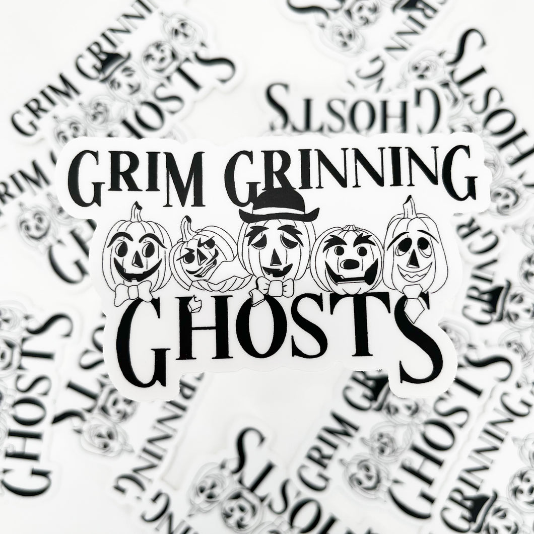 Grim Grinning Ghosts Sticker 4.0