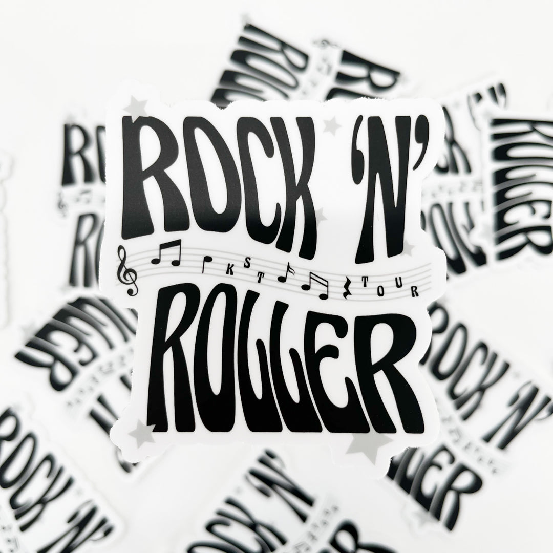 Rock N Roller Sticker 2.6" x 3.0"