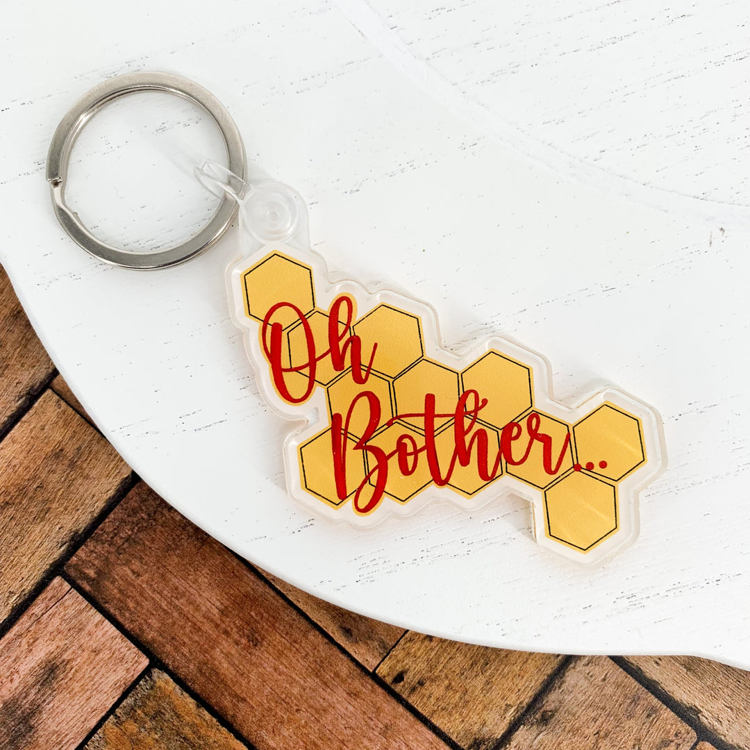 Oh Bother Keychain 2.5x2.02 in.