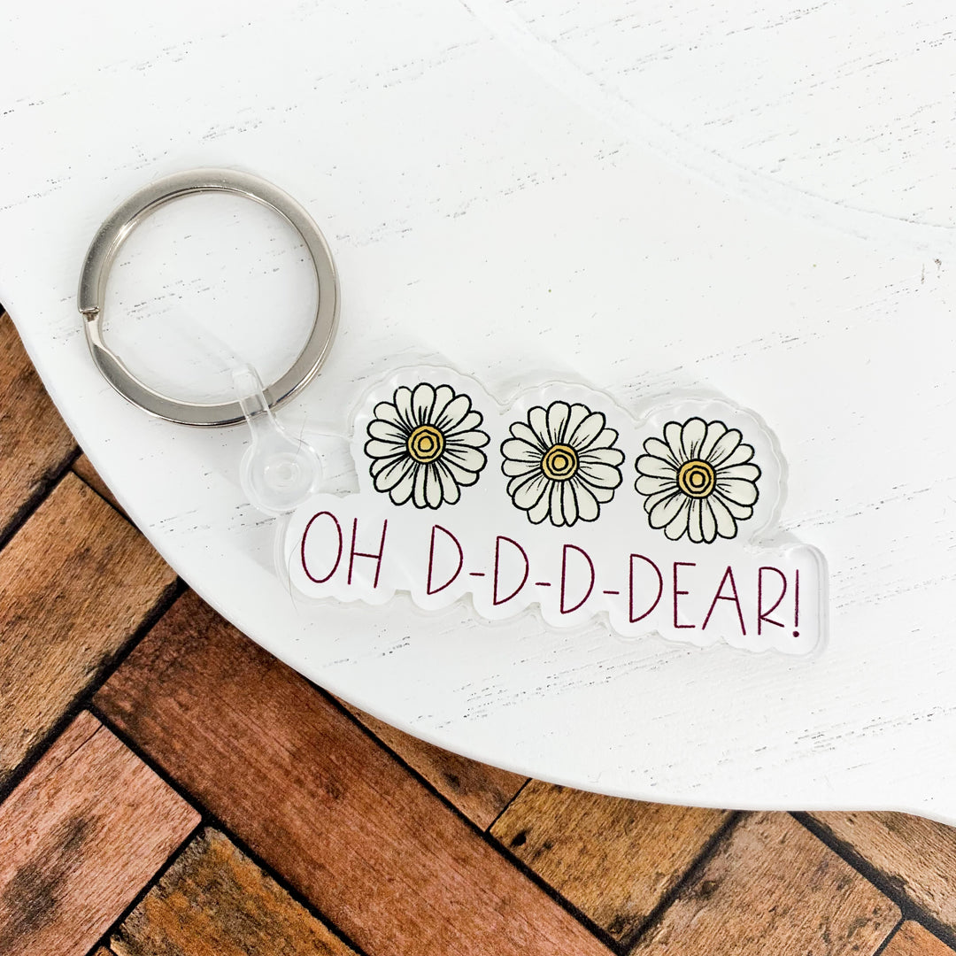 Oh D-D-D-Dear! Keychain 2.5x1.16 in.